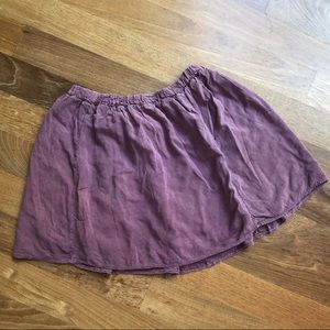 Brandy Melville A-line Mauve Purple Mini Skirt